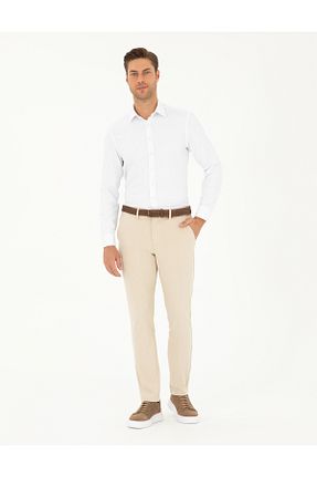 شلوار بژ مردانه الاستین Pierre Cardin - کد 833220057