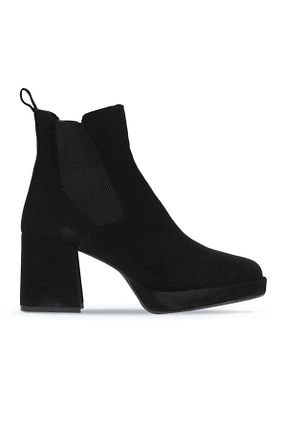 بوت / نیم بوت مشکی زنانه چرم خالص Bueno Shoes - کد 776537455