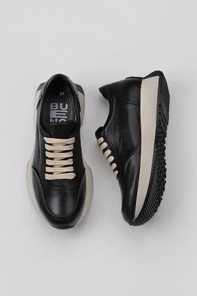 کفش اسنیکر مشکی زنانه بند دار Bueno Shoes - کد 468105015