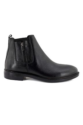 بوت / نیم بوت مشکی مردانه چرم خالص BAGSSHOES - کد 795843706