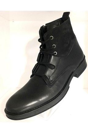 بوت / نیم بوت مشکی مردانه چرم خالص BAGSSHOES - کد 795843777