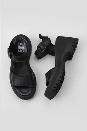 صندل مشکی زنانه پاشنه پر Bueno Shoes - کد 674908023