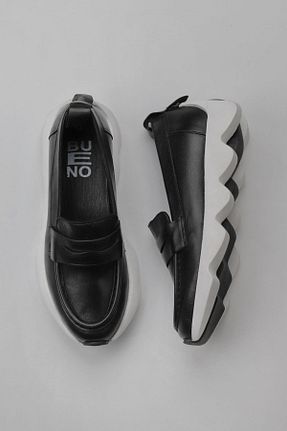 کفش کژوال مشکی زنانه چرم خالص Bueno Shoes - کد 771955185