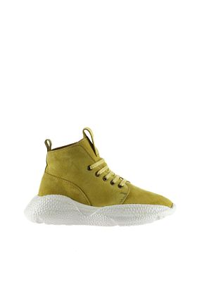 بوت / نیم بوت زرد زنانه چرم خالص Bueno Shoes - کد 235803585