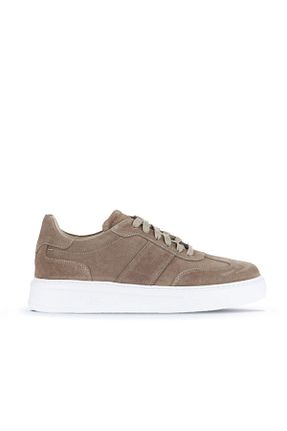 کفش اسنیکر بژ مردانه چرم اصل Bueno Shoes - کد 830485748