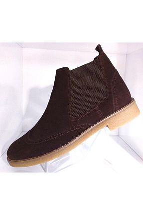 بوت / نیم بوت قهوه ای مردانه چرم خالص BAGSSHOES - کد 795942435