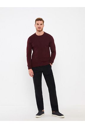 شلوار پارچه ای مشکی مردانه فاق نرمال LC Waikiki - کد 778092279