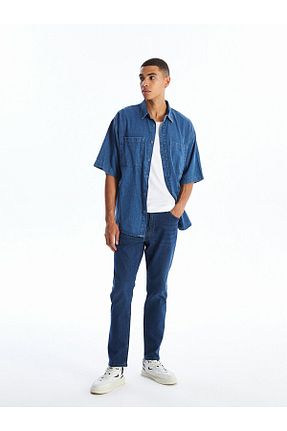 شلوار جین آبی مردانه پاچه ساده LC Waikiki - کد 863117696