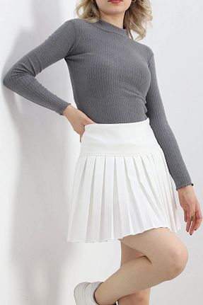 بلوز طوسی زنانه ساده Genel Markalar - کد 858239202