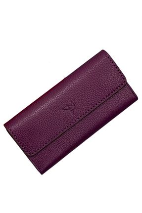 کیف پول بنفش مردانه سایز متوسط Garbalia - کد 436019969