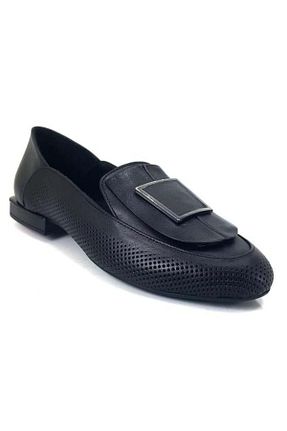 بابت مشکی زنانه چرم خالص ALBİNİ - کد 820345821