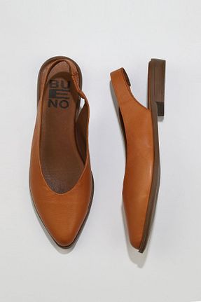 بابت قهوه ای زنانه چرم خالص Bueno Shoes - کد 66877849