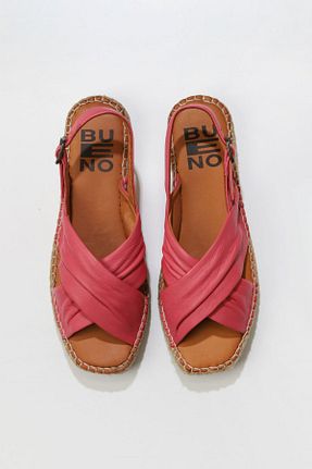 صندل صورتی زنانه پاشنه تخت Bueno Shoes - کد 350367831