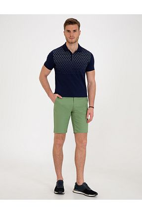 شلوارک و برمودا سبز مردانه الاستین Pierre Cardin - کد 832739979