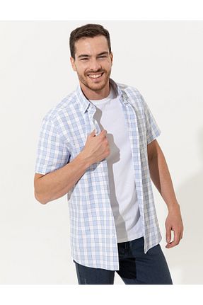 پیراهن آبی مردانه رگولار Pierre Cardin - کد 834873233