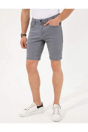 شلوارک و برمودا طوسی مردانه اسلیم فیت Pierre Cardin - کد 829288953