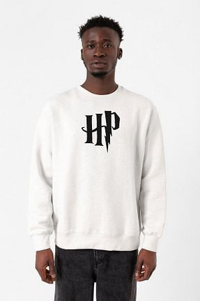 سوئیشرت سفید مردانه چاپی Tshirthane - کد 787473545
