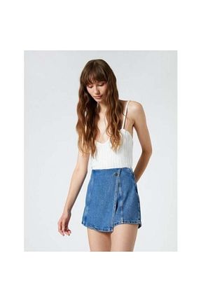 شلوارک و برمودا آبی زنانه رگولار Koton - کد 858338398