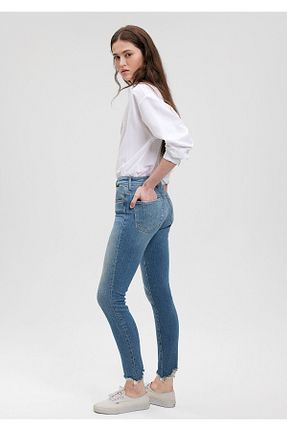 شلوار جین آبی زنانه پاچه تنگ Mavi - کد 683318485