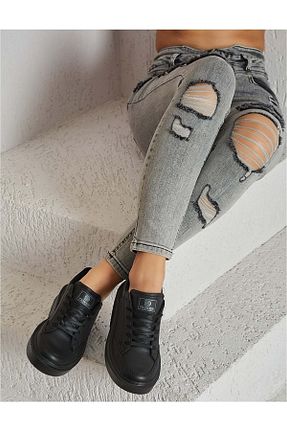 کفش دو و میدانی و تمرینی مشکی زنانه Kocamanlar Ayakkabı - کد 801400778