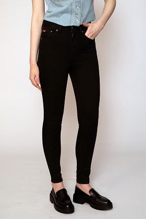 شلوار جین مشکی زنانه پاچه ساده Lee Cooper - کد 819421779