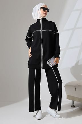 ست بالاتنه و پائین تنه حجاب مشکی زنانه Relaxed Mihran Butik - کد 841057095