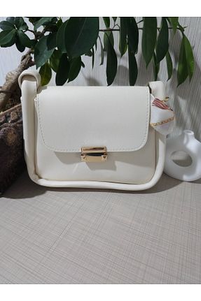 کیف دوشی بژ زنانه چرم مصنوعی ÇANTA - کد 842807823