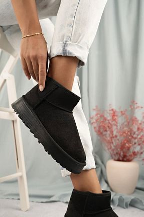 بوت / نیم بوت مشکی زنانه جیر Victoria Shoes - کد 856354444