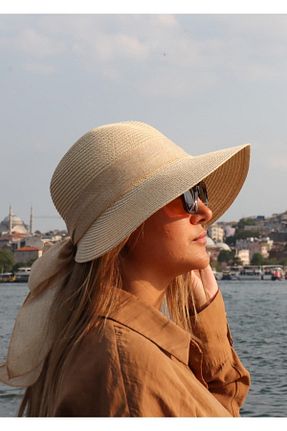 کلاه بژ زنانه حصیر Mood Agenda - کد 314676069