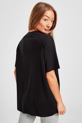 تیشرت اسپرت مشکی زنانه گشاد Nike - کد 375122407