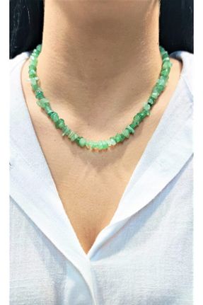 گردنبند جواهر سبز زنانه سنگ Armis - کد 172143452
