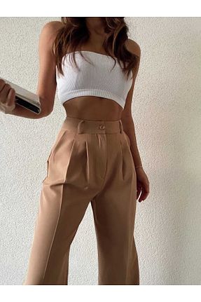 شلوار بژ زنانه پارچه H&A İSTANBUL - کد 791234088