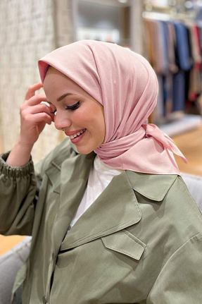روسری صورتی پنبه پلی استر Armine - کد 811061047