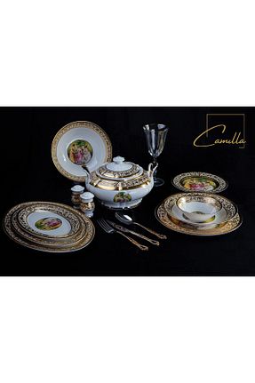 سرویس غذاخوری سفید 12 نفره Camilla - کد 782885056