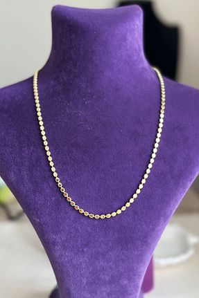 گردنبند استیل ( فولاد ) طلائی زنانه استیل (فولاد) MODA - کد 858444561