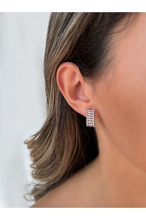 گوشواره استیل (فولاد) طلائی زنانه استیل ضد زنگ İNN JEWELLERY - کد 771492157