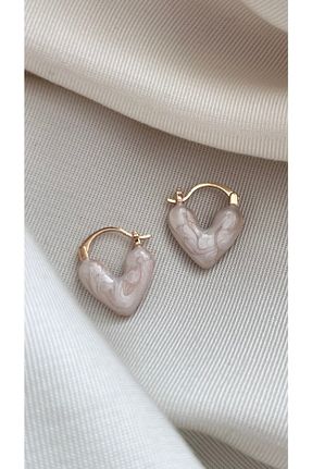 گوشواره استیل (فولاد) طلائی زنانه استیل (فولاد) Vi store - کد 690419826