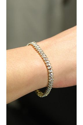 دستبند استیل (فولاد) طلائی زنانه استیل ضد زنگ MOD10 - کد 788970560