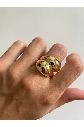 انگشتر جواهر طلائی زنانه روکش طلا ringbox - کد 381646206