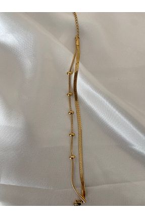 دستبند استیل (فولاد) طلائی زنانه استیل (فولاد) Anetta Jewelry - کد 858380226