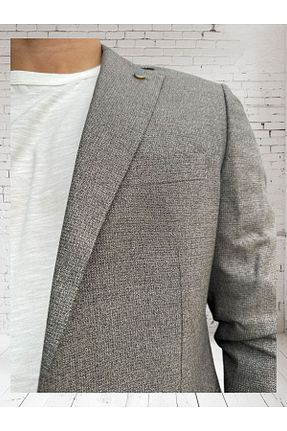 کت قهوه ای مردانه اسلیم Luisero - کد 858431746