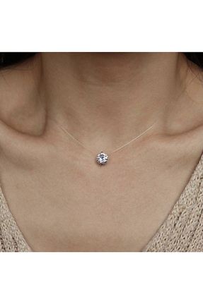 گردنبند جواهر زنانه روکش نقره pop up store - کد 221688558