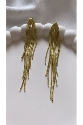 گوشواره جواهر طلائی فلزی VNS Accessories - کد 795888557