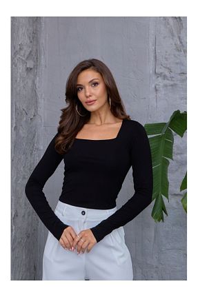 بلوز مشکی زنانه ساده Elif Özbey Butik - کد 858446231