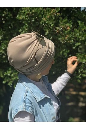 کلاه شنای حجاب طوسی زنانه NpyBone Tekstil - کد 310849811