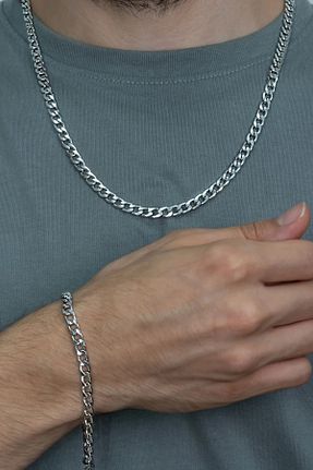 گردنبند جواهر مردانه استیل ضد زنگ Igen Aksesuar - کد 846386965