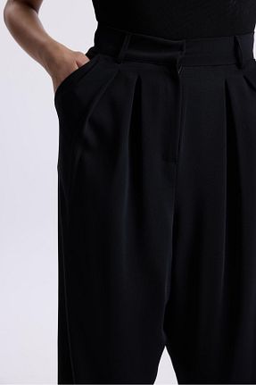 شلوار مشکی زنانه پارچه Zühre - کد 858472836