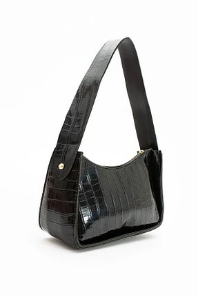 کیف دوشی مشکی زنانه چرم مصنوعی AsperaBag - کد 676225691