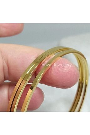 النگو طلائی زنانه 14 عیار Asya Jewellery - کد 317606800
