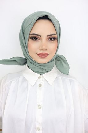 شال سبز زنانه پنبه ای feronis - کد 824928322
